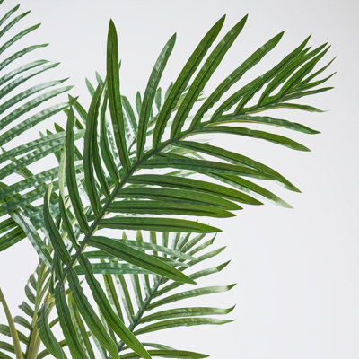 Palm Leaf Tree in Basket Artificial Plant Natural Style New Home Decorative Fake - 7