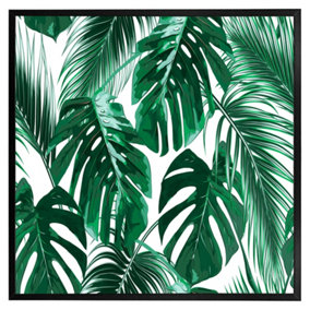 Palm leaves (Picutre Frame) / 12x12" / Black