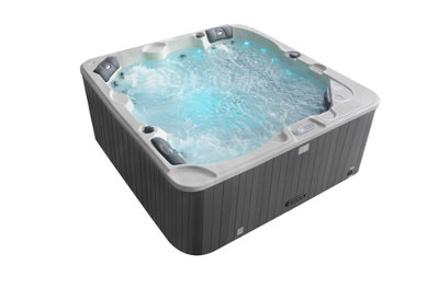 Palm Spas Happy Plus 5 Seater Twin Lounger Hot Tub Canadian Gecko