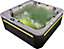 Palm Spas Manhattan 6 Seater Twin Lounger Hot Tub American Balboa with Bluetooth and Lights