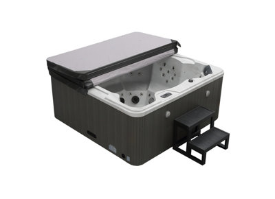 Palm Spas Refresh Plus 6 Seater 1 Lounger Hot Tub Canadian Gecko 32 AMP ...