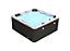 Palm Spas Refresh Plus 6 Seater 1 Lounger Hot Tub Canadian Gecko 32 AMP Music and Lights