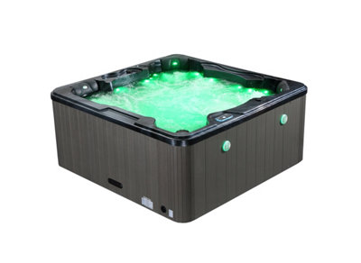Palm Spas Refresh Plus 6 Seater 1 Lounger Hot Tub Canadian Gecko 32 AMP ...
