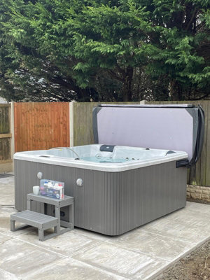 Palm Spas Refresh Plus 6 Seater 1 Lounger Hot Tub Canadian Gecko 32 AMP ...