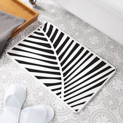 Palm Stone Non Slip Bath Mat - Quick Dry Bath Mats For Bathroom