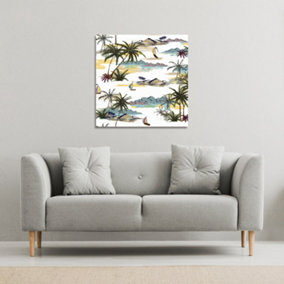 Palm Trees (Canvas Print) / 46 x 46 x 4cm