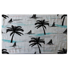 Palm Trees & Sailboats (Bath Towel) / Default Title
