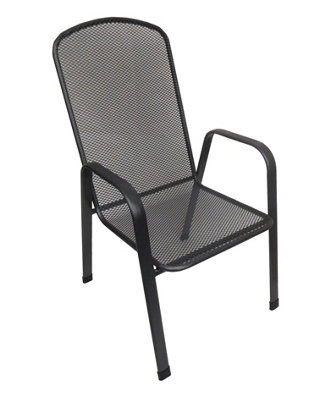 Patio steel deals stacking chair