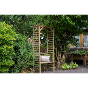Palma Wooden Garden Arbour Pressure Treated