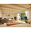 Palmako Lea 19.4 Bi-Fold Summer House - 5.3m x 3.8m - Modern Garden Building 44mm Wall Logs - Double Glazed
