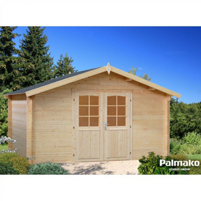 Palmako Lotta 13.9m² - 3.8m x 3.8m - 34mm Wall Logs