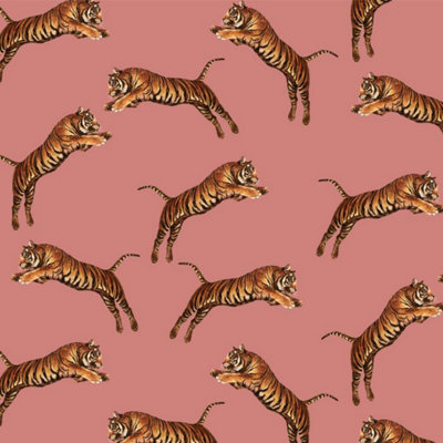 Paloma Home Pouncing Tiger Wallpaper Blossom (921601)