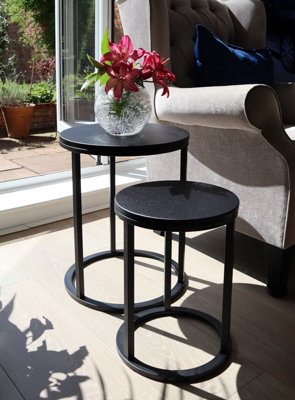 Black nest side table discount