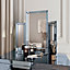 Paloma x Laguna Grey Mirrored Dressing Table with Tri-Fold Mirror