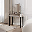 Paloma x Laguna Silver Mirrored Dressing Table with Tri-Fold Mirror