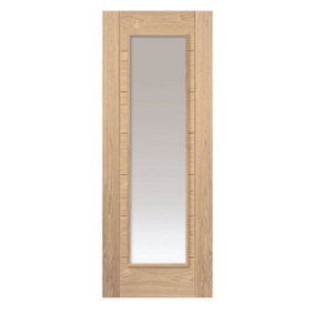 Palomino Oak Clear Glazed Internal Door