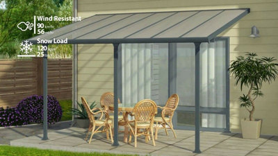 Palram - Canopia Tuscany Patio Cover Aluminium 3x3.05 - Grey - 1