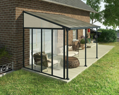 Palram - Canopia Tuscany Patio Cover Aluminium 3x3.05 - Grey