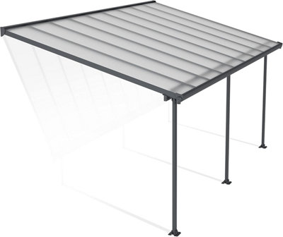 Palram - Canopia Tuscany Patio Cover Aluminium 3x5.46 - Grey