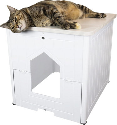 White store litter box