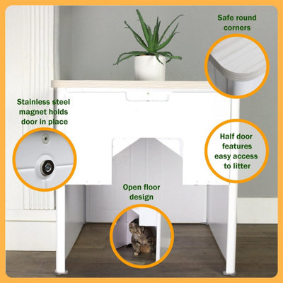 Enclosed cat litter box clearance furniture