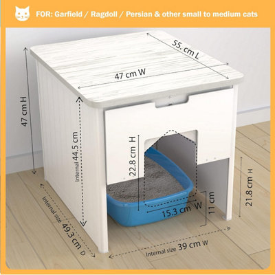 Dog proof deals litter box furniture