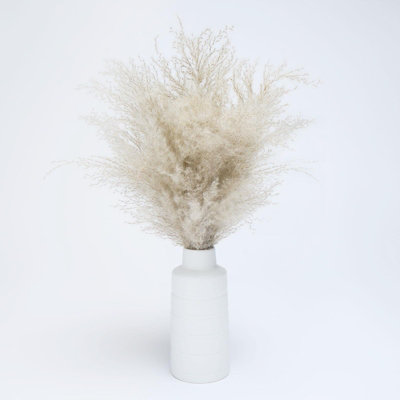 Pampas Grass Faux Fluffy in Vase Artificial Natural Style Plant Decorative Home - 5