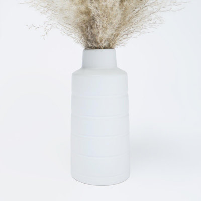 Pampas Grass Faux Fluffy in Vase Artificial Natural Style Plant Decorative Home - 6