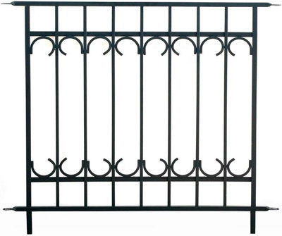 Panacea Park Lane Fence Section (Black)
