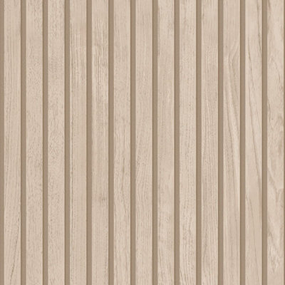 Panacea Wood Slats Wallpaper Natural Belgravia 1162