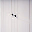 Panama 2 Door Wardrobe - L50 x W80 x H171.5 cm - White/Natural Wax