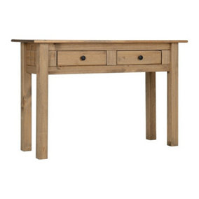 Panama 2 Drawer Console Table - L40 x W110 x H72.5 cm - Natural Wax
