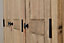 Panama 3 Door Wardrobe - L50 x W118 x H175 cm - Natural Wax