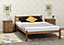 PANAMA DOUBLE 4ft6 SOLID DISTRESSED WAX PINE WOOD BED FRAME