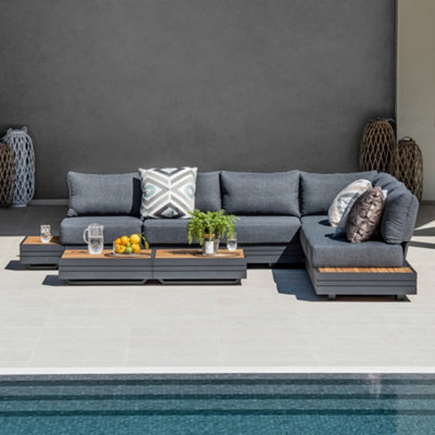 Luxury outdoor deals corner sofa