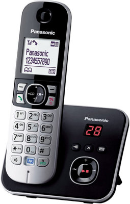 Panasonic DECT Cordless Telephone with Answer Machine, KX-TG6821EB