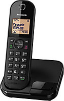 Panasonic Digital Cordless Phone, Black (Pack of 3), KX-TGC41