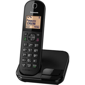 Panasonic Digital Cordless Phone, Black (Pack of 3), KX-TGC41