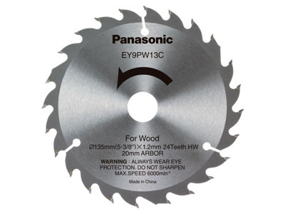 Panasonic - EY9PW13C32 Wood Cutting TCT Blade 135 x 20mm x 24T