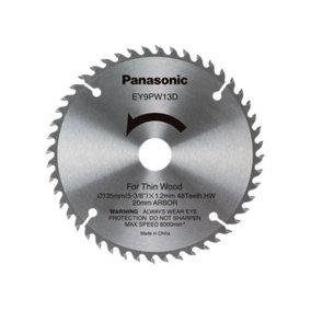 Panasonic - EY9PW13D32 Wood Cutting TCT Blade 135 x 20mm x 48T