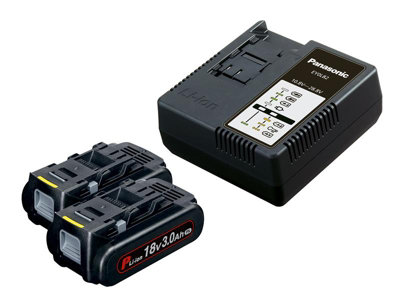 Panasonic EYC953B32 EYC954B32 Battery & Charger Kit 18V 2 x 3.0Ah Li-ion PANC953B32