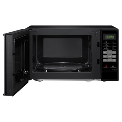 panasonic nn e28jbmbpq 800w compact microwave oven black