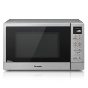 Panasonic NN-ST48KSBPQ Solo Inverter Microwave, 37 Litres, 1000W, Silver