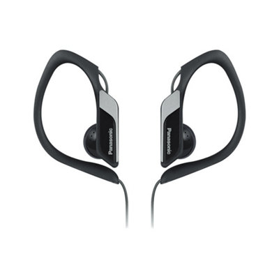 Panasonic RP-HS34E Black Water/Sweat Resistant Adjustable In-Ear Sports Headphones