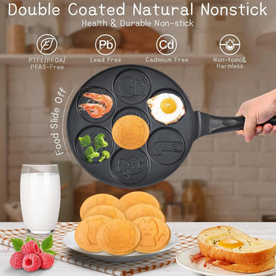 Pancake Maker Egg Frying Pan 10 point Inch Animal Design Molds