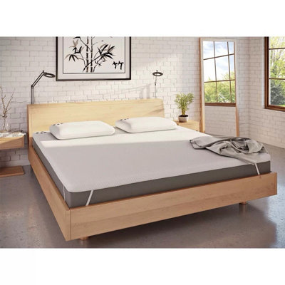 Panda Bamboo Memory Foam Mattress Topper 5cm Gel-Infused Orthopaedic Hydro  Foam, Hypoallergenic Cover, Anti-Slip