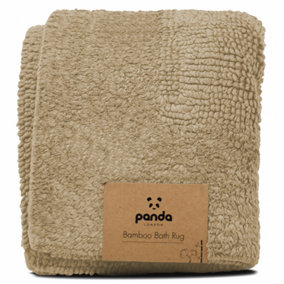 Panda Bamboo Reversible Bath Mat Sand