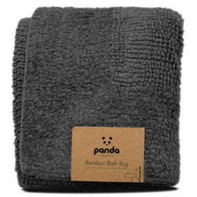 Panda Bamboo Reversible Bath Mat Urban Grey