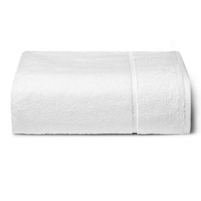 Panda Zero-Twist Bamboo Bath Sheet White
