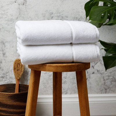 Panda Zero-Twist Bamboo Bath Sheet White - 3